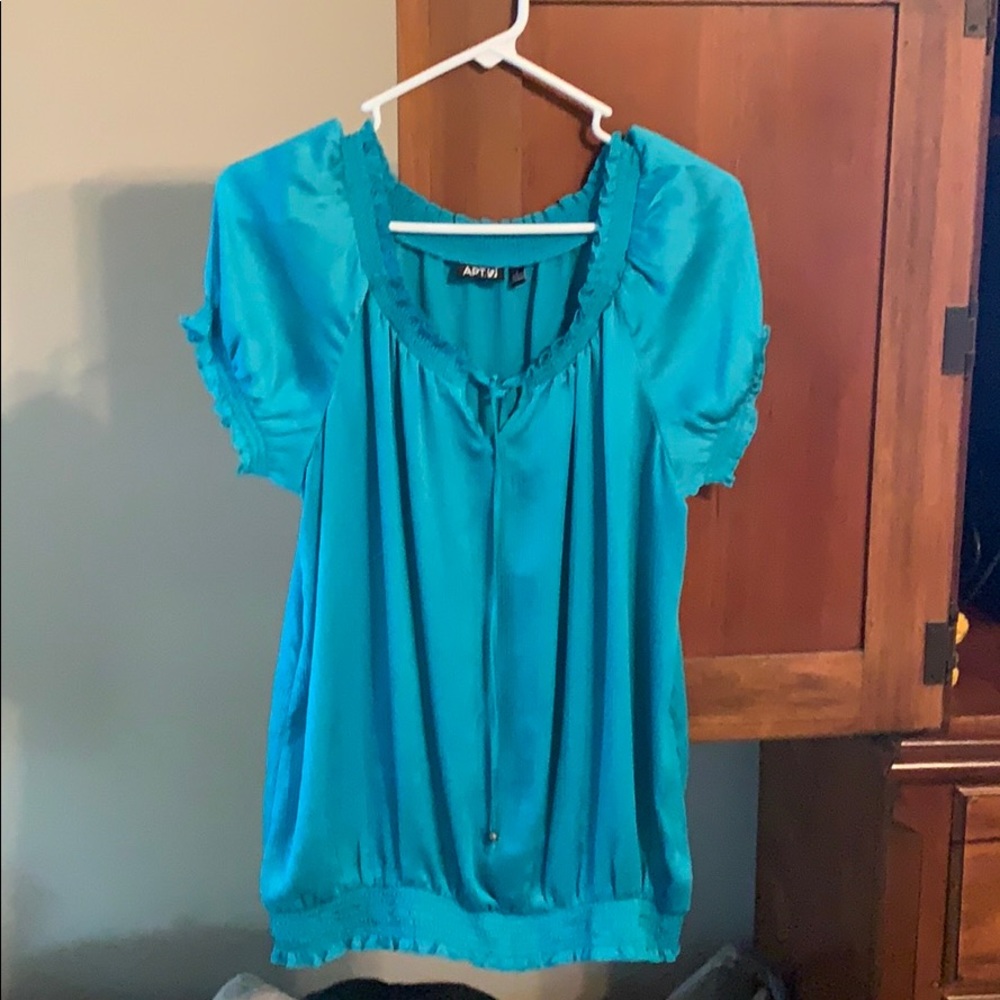 Teal summer top